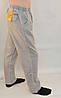 Штани чоловічі літні бавовняні у великих розмірах Штани чоловічі під льон Батал Темно-сірий, фото 4