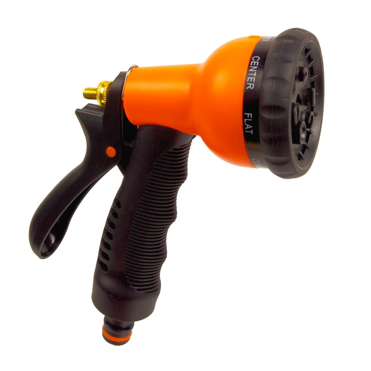 Пістолет 8-функц. З гумовою ручкою та металевим штоком під конектор