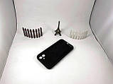 Чохол Silicone Case для Apple iPhone 11 чорний с квадратними бортиками, чехол силикон на 11 айфон (18 black), фото 9