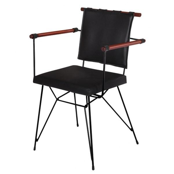 Стілець кухонний на металевому каркасі, Лідер, Туреччина, чорний, фото 1