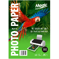 Матовий фотопапір А4 200 г/м² (50 аркушів) Magic Superior для принтера