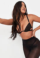 Кружевной черный бюстгальтер missguided (70E/32DD) 70E