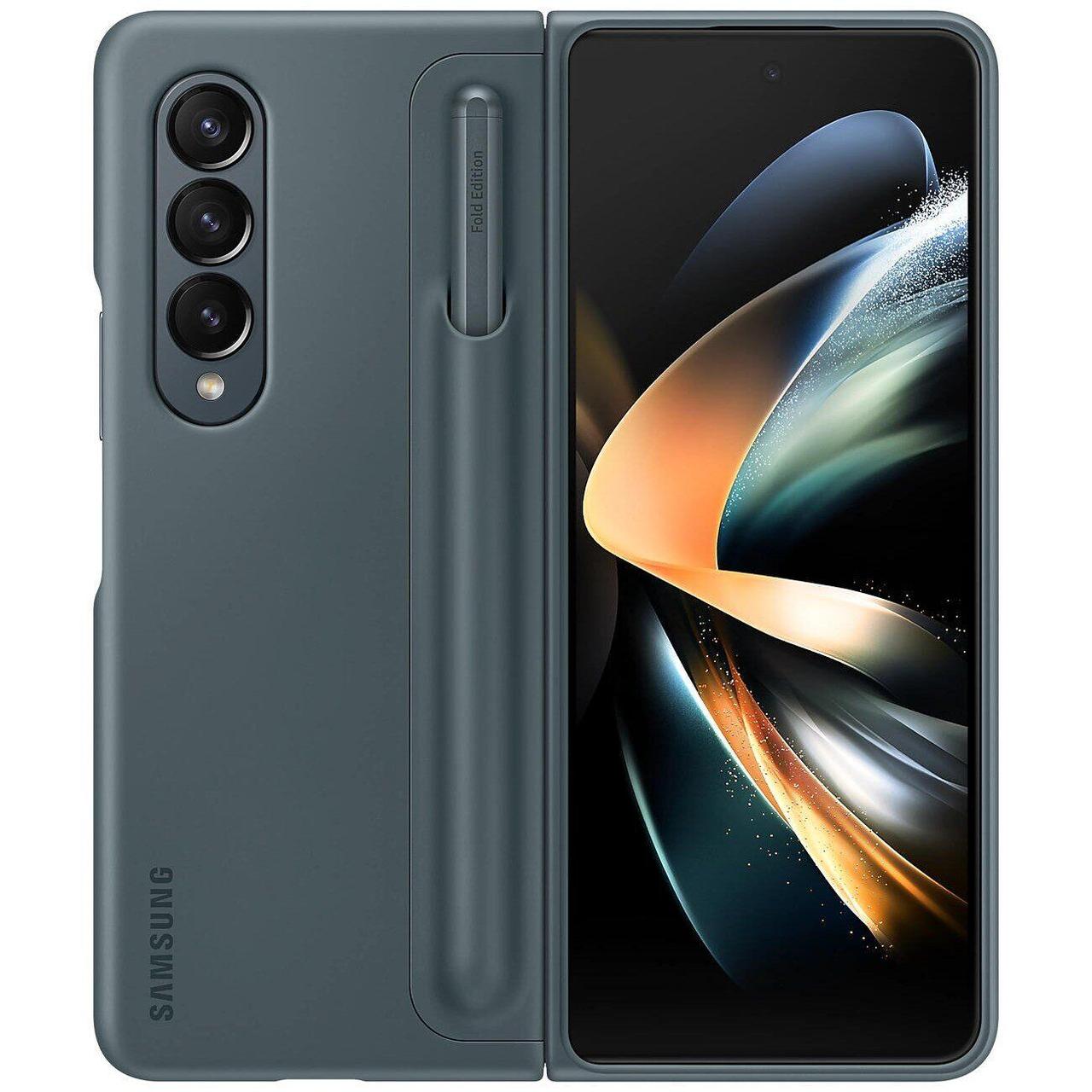 Оригінальний чохол Samsung Slim Standing Cover with Pen Moss Gray для Galaxy Fold 4, фото 1