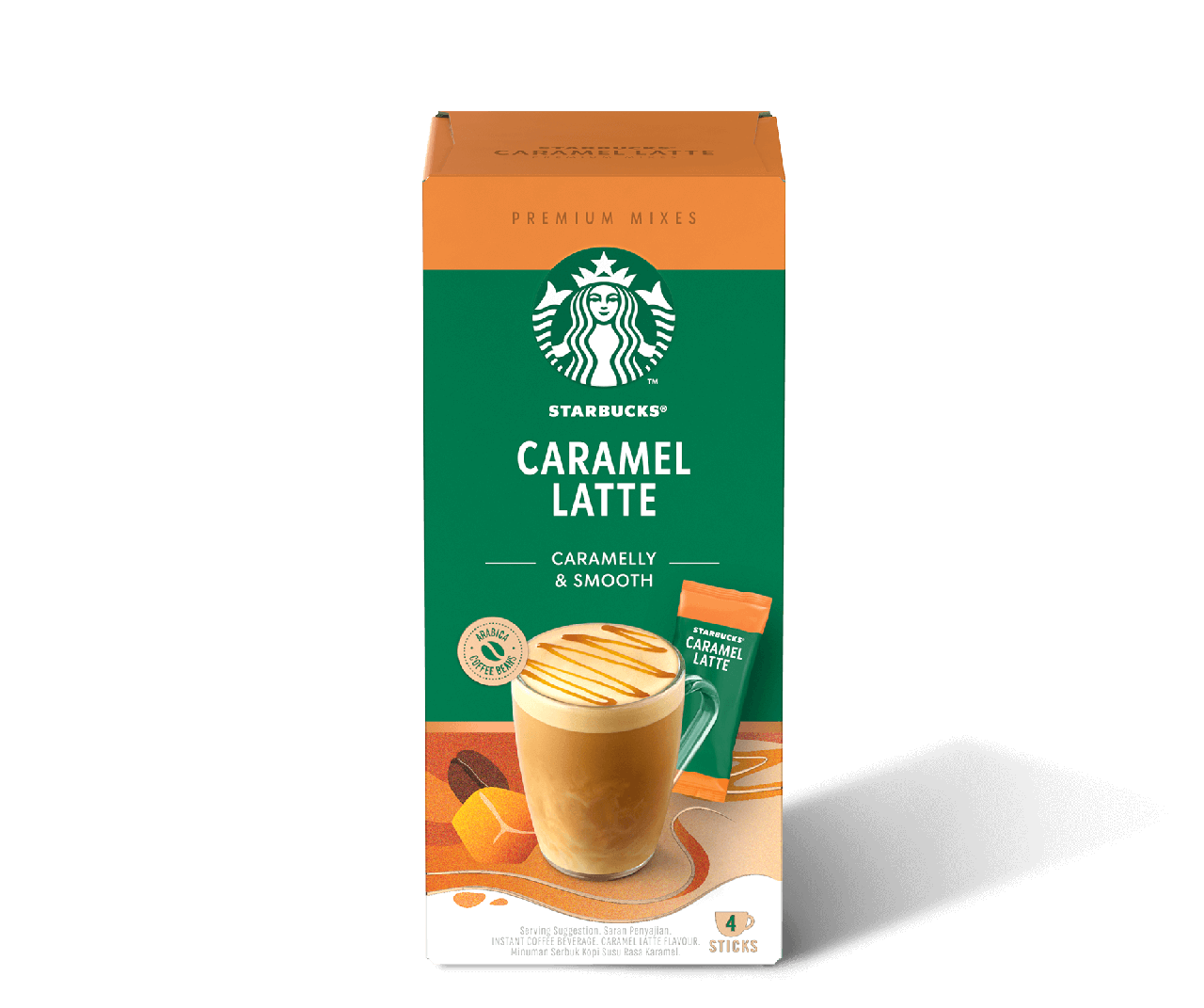 Розчинна Кава Starbucks Premium Instant Caramel Latte 5×23g (115g)