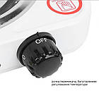 Плита електрична однокомфоркова, спіральна tozk, 1000W, мініплада, настільна TO-1001, фото 2