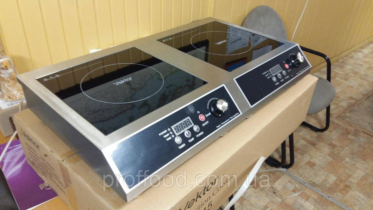 Индукционная плита двойная 3.5кВт Vektor H7000 Электроплита ...