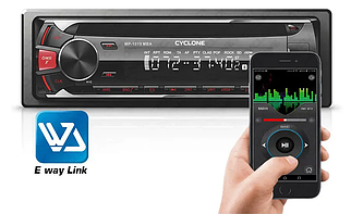 Автомагнітола в машину з Bluetooth Cyclone MP-1019R MBA червоне підсвічування. Магнітофон для авто