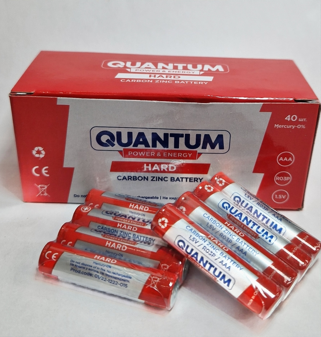 Батарейка Quantum HARD carbon zink AAA/R03P (40шт)