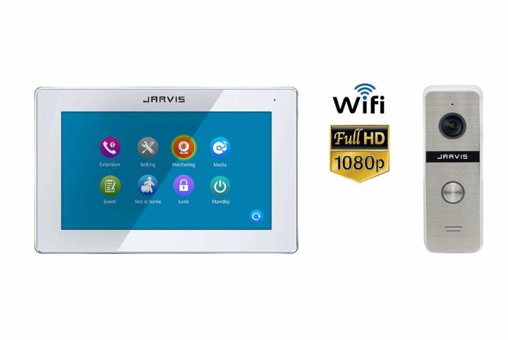 Jarvis JS-10TS FullHD + WiFi та Jarvis JS-02S (FullHD) комплект IP відеодомофону