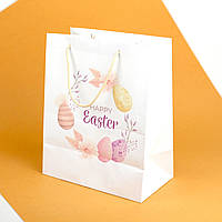 Пасхальные пакеты подарочные с ручками 260*150*320 Прочные Красивые бумажные пакеты "Happy Easter"