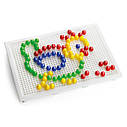Дитяча мозаїка Quercetti Fanta color (10 Мм Фішки (100 Шт.) + Дошка 22Х16) 2122-Q, фото 2