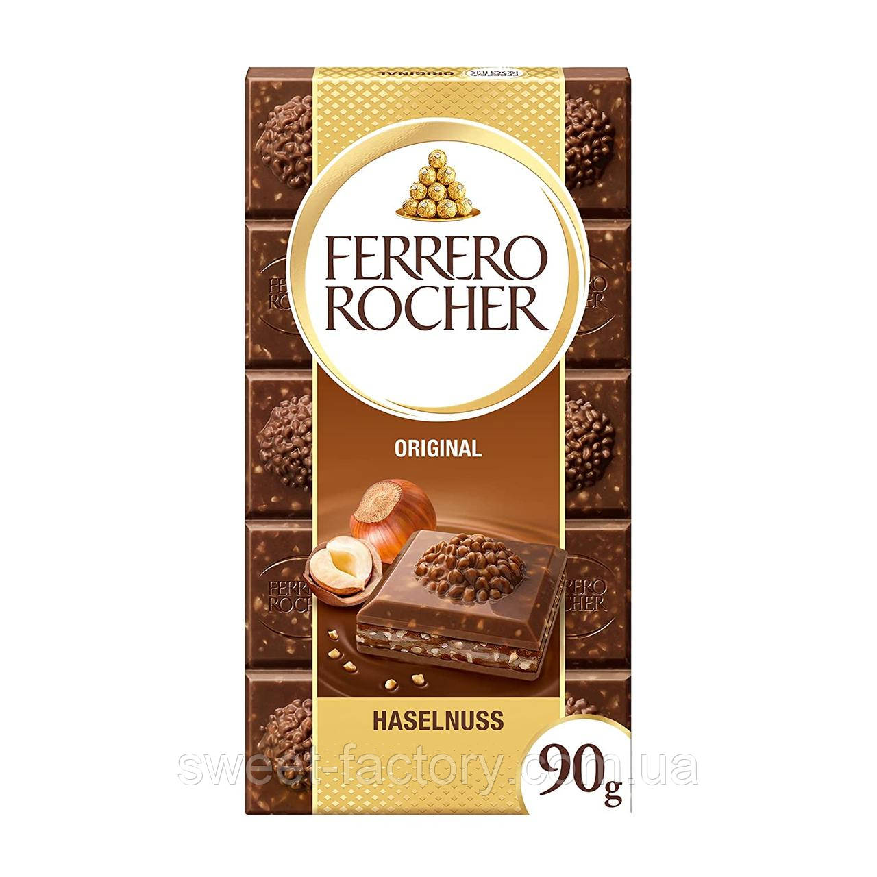 Шоколад Ferrero Rocher Haselnuss Original 90g