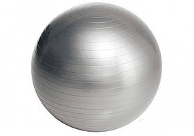 Фітнес м'яч (фітбол) 65 см до 120 кг сірий - М'яч для фітнеса EasyFit