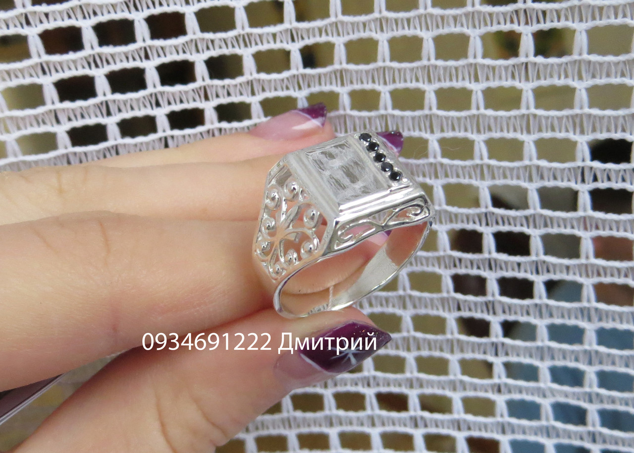 Чоловіча срібна печатка Арт. 30063, фото 1