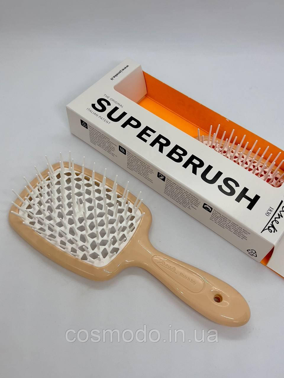 Гребінець для волосся Janeke Superbrush Пудра