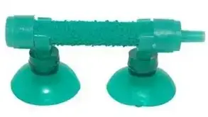 Присосок зелений, 28 мм, з кріпленням під розпилювач 7 мм. Присосок в акваріум, фото 3