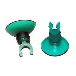 Присосок зелений, 28 мм, з кріпленням під розпилювач 7 мм. Присосок в акваріум, фото 2