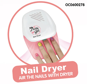 Дитячий набір косметики для манікюру з сумочкою у вигляді морської зірки та сушінням 768-16, рожевий, фото 2