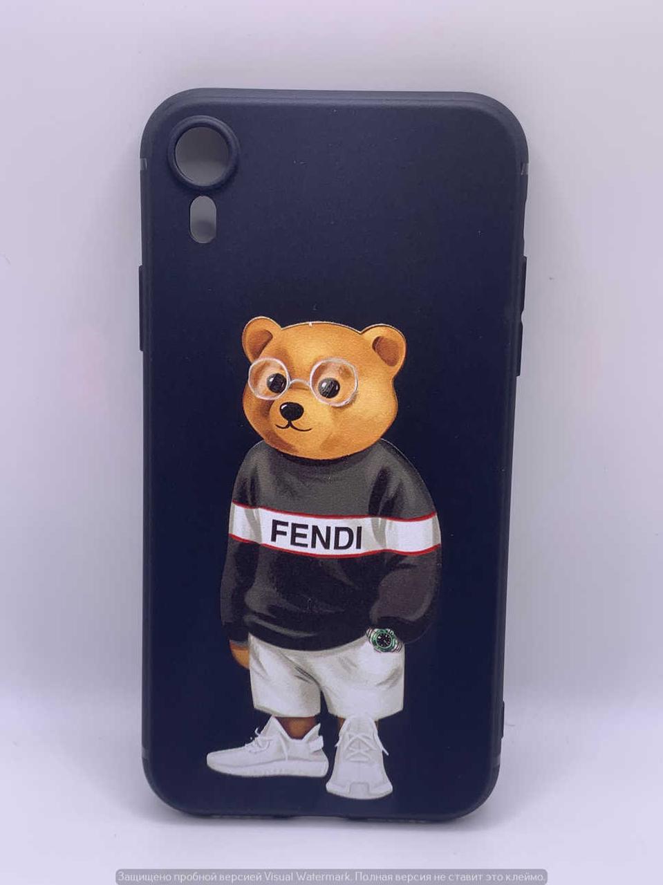 Чохол Bears & Kaws Matt Case (Nprint) iPhone Xr (bear fendi) 40096 Китай