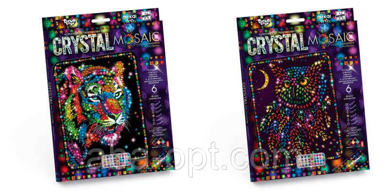 Гр Набір для творчості "CRYSTAL MOSAIC" CRM-01-01,02,03,04 та ... 1 10 видів (20) "Danko Toys"