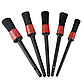 Набір щіток для детейлинга авто 5шт / Набір пензлів для чистки салону авто / Щітки для чищення авто, фото 3