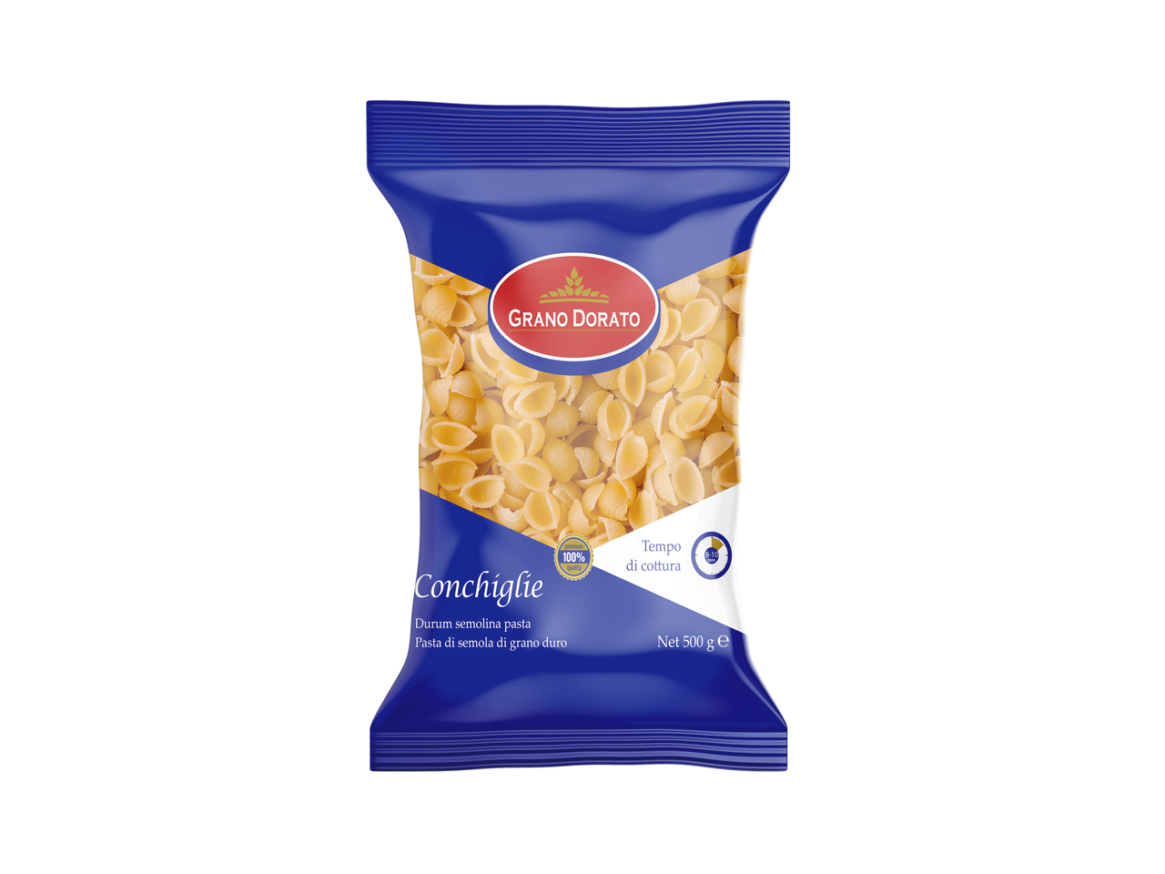 GRANO DORATO Макарони Ракушки 500г (CONCHIGLIE)