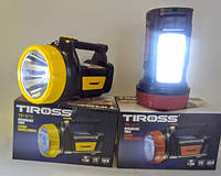 Лампа TIROSS TS-1873 12LED+3W Акумулятор 1000mAh-к