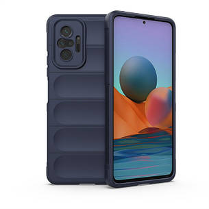 Силіконовий чохол Wavy для Xiaomi Redmi Note 10 PRO Dark Blue, фото 1