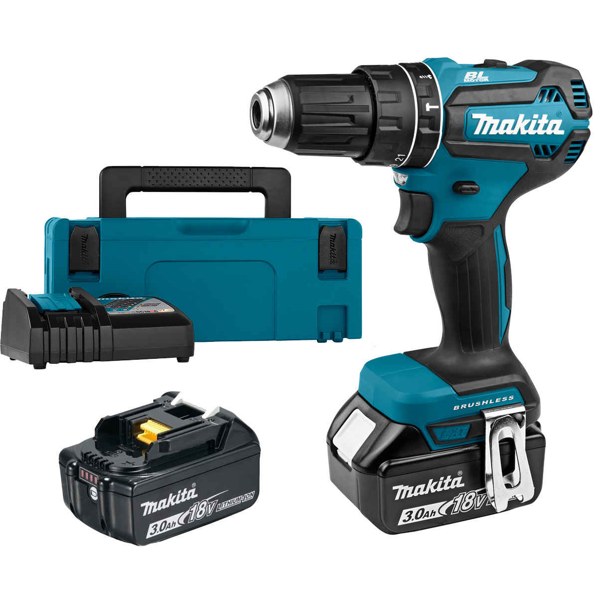 Акумуляторний ударний дриль-шурупокрут Makita DHP485RFJ, фото 1