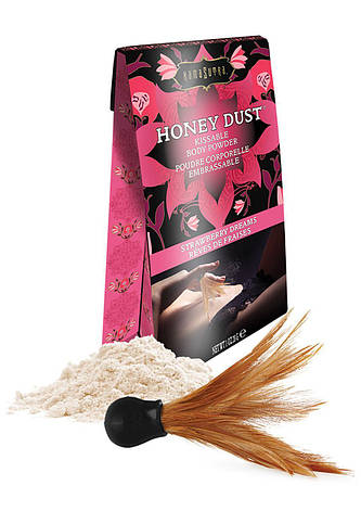 Їстівна пудра для тіла Kama Sutra Honey Dust Stawberry Body Powder 28г | Limon, фото 2