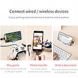 Перехідник Baseus micro-USB до Type-C Передача даних та швидка зарядка до 2,4 А Чорний CAMOTG-01, фото 3