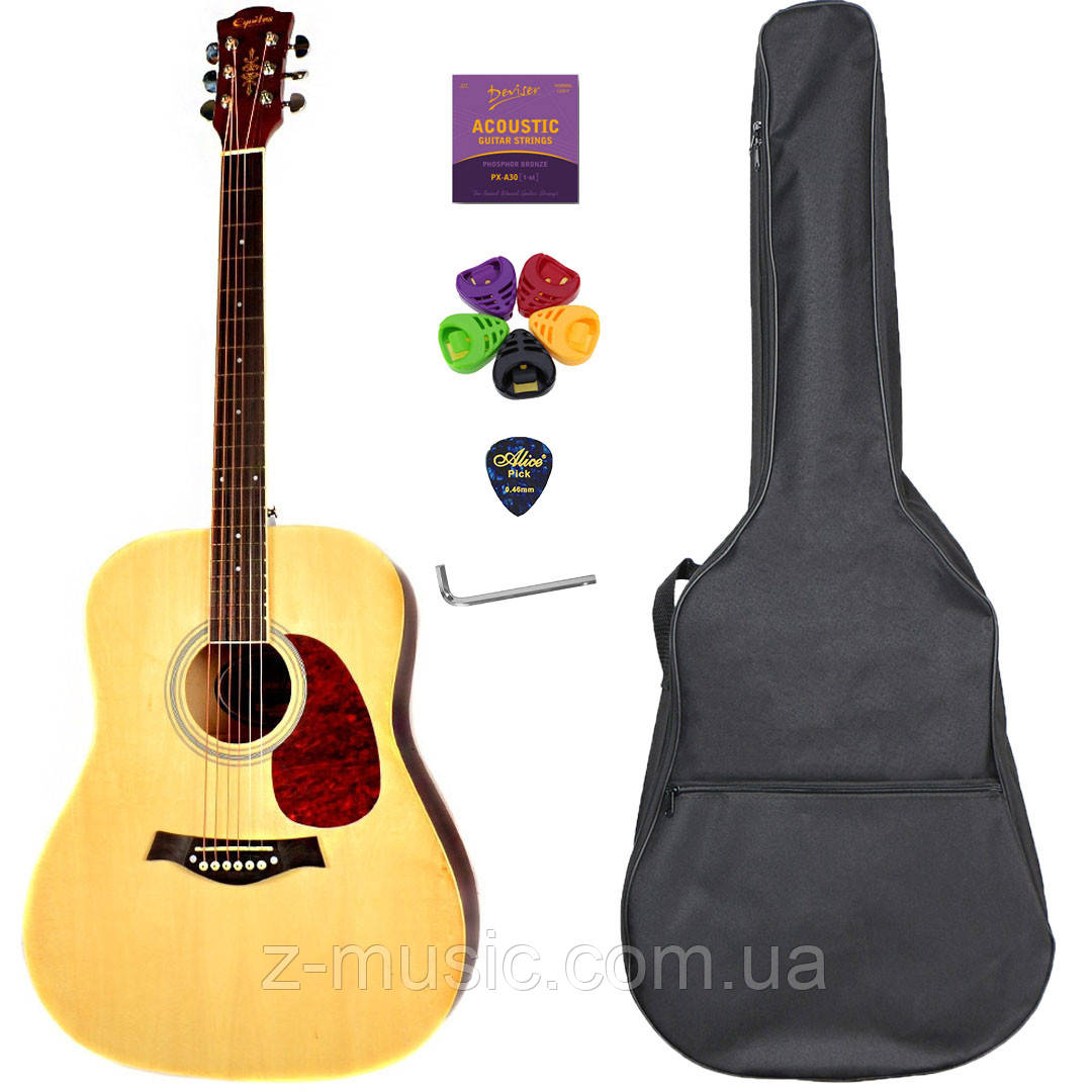 Гітара акустична Equites Eq-08 NT (повний комплект)