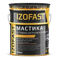 Мастика кровельная бутилкаучуковая IZOFAST 20 кг