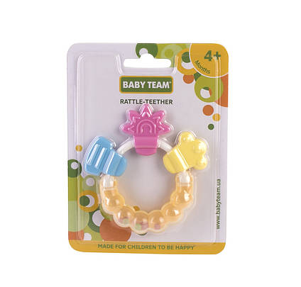 Прорізувач Baby Team Брязкальце Квіточка (8410)