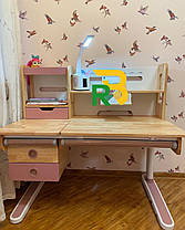 Письмовий ергономічний стіл парта для дівчинки підлітка | Mealux Oxford Wood, фото 2
