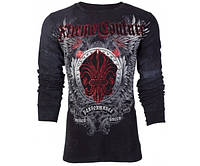 Футболка з довгим рукавом 3XL XTREME COUTURE by AFFLICTION Men LONG SLEEVE THERMAL Shirt ROYAL FAMILY Biker