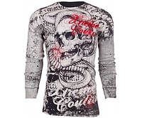 Футболка с длинным рукавом 3XL XTREME COUTURE by AFFLICTION Men LONG SLEEVE THERMAL Shirt TOOTHACHE Biker