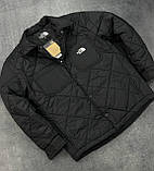 Куртка чоловіча The North Face стьобана вітровка спортивна весна осінь чорна модна з кишенями Туреччина, фото 2