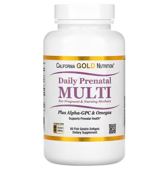 Мультивітамінний комплекс для вагітних California Gold Nutrition, 60 капсул