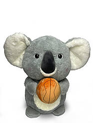 М'яка плюшева іграшка сіра коала з м'ячиком 55 см