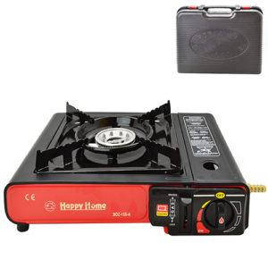 Газова плита туристична STENSON R16856 подвійної дії з адаптером у кейсі R16856