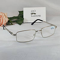 -1.0 Готові мінусові чоловічі окуляри для зору сріблястий