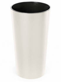 Кашпо високе підлогове пластикове "Лілія"  190мм КРЕМОВИЙ