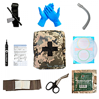 Аптечка тактическая укомплектованная с необходимыми материалами по приказу МОЗ №6 для первой помощи NATO 1488