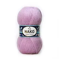 Nako MOHAIR DELICATE (Мохер Деликат) № 1249/6113 розовый (Полушерстяная пряжа, нитки для вязания)