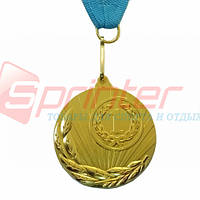 Медаль наградная с лентой 1 место J25-08G(5 см.)