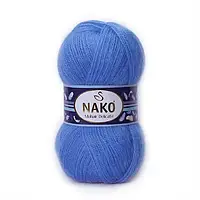 Nako MOHAIR DELICATE (Мохер Деликат) № 1256/6120 синий (Полушерстяная пряжа, нитки для вязания)