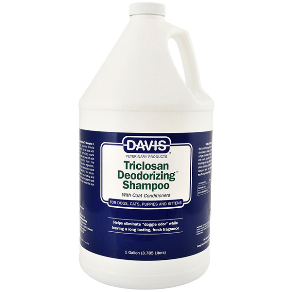 Davis Triclosan Deodorizing Shampoo ДЕВІС ТРИКЛОЗАН дезодораційний шампунь з триклозаном для собак і котів, концентрат, фото 1