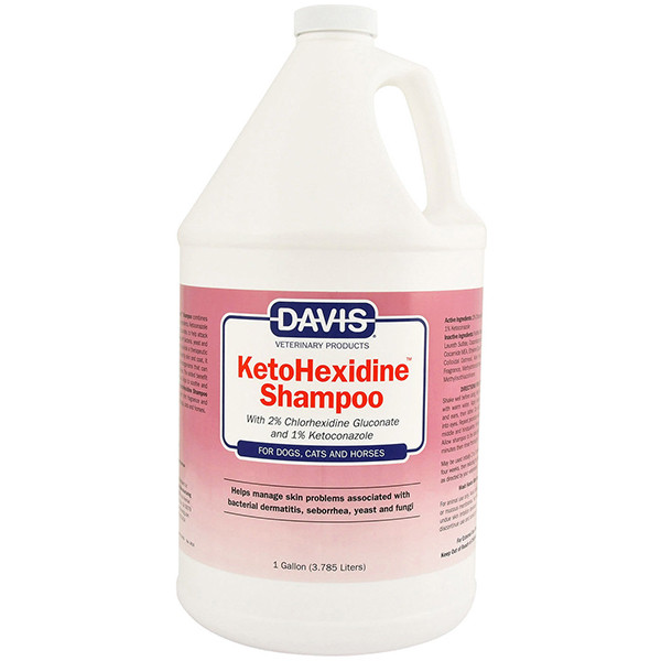 Davis KetoHexidine Shampoo ДЕВІС КЕТОГЕКСИДИН шампунь з 2% хлоргексидином та 1% кетоконазолом для собак і котів із захворюваннями, фото 1
