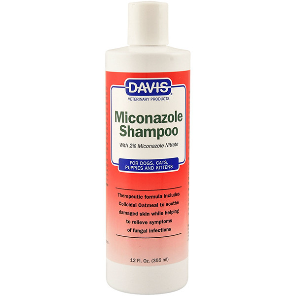 Davis Miconazole Shampoo ДЕВІС МІКОНАЗОЛ шампунь з 2% нітратом міконазолу для собак і котів із захворюваннями шкіри